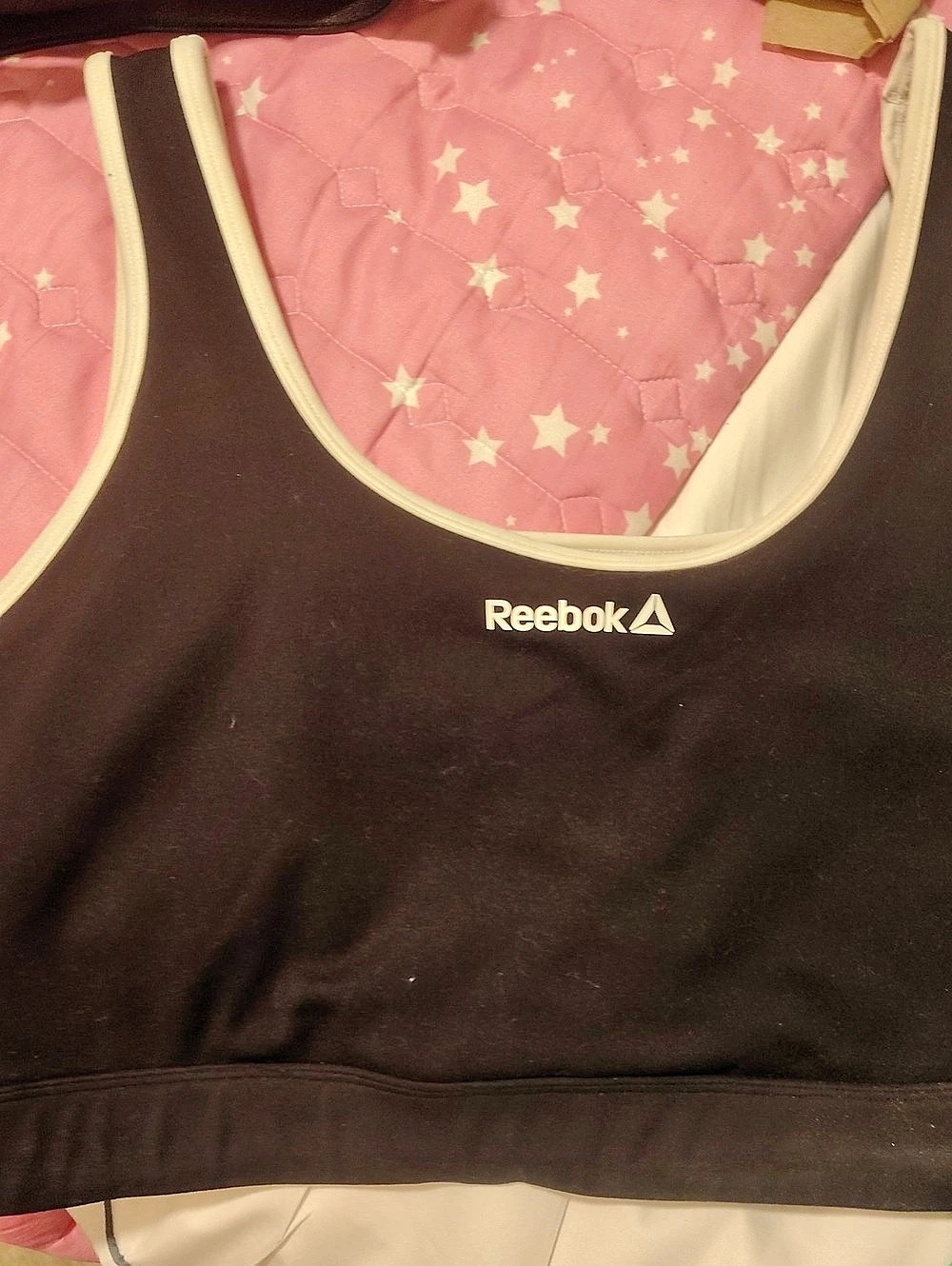 Reebok Black & White Sports Bra
